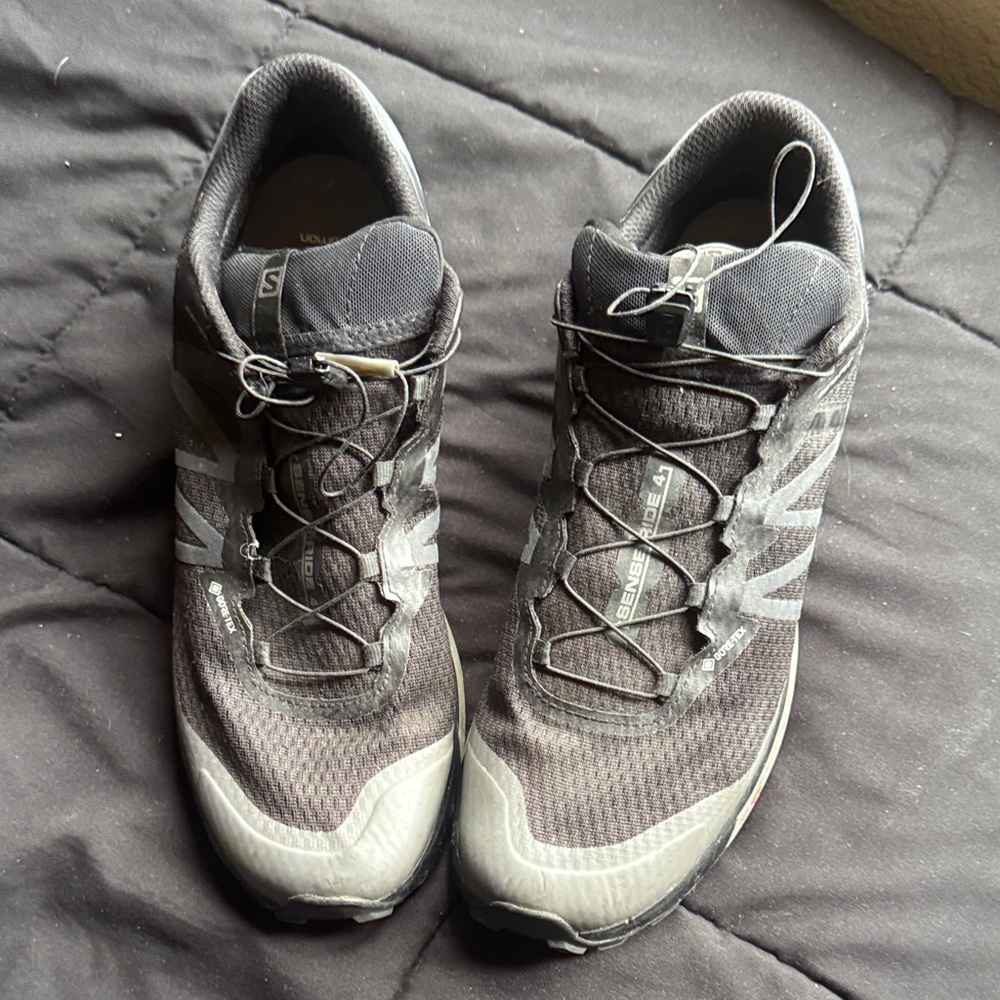 Salomon Men's senseride 4 Gray Athletic Shoes GORETEX